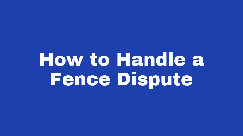 Fence Laws in Iowa (2026): Your Neighbor Won't Warn You 5 How to Handle a Fence Dispute