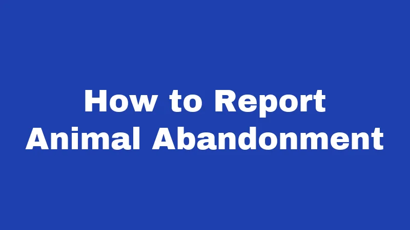 Abandonment Laws in Oregon (2026): What You Could Be Charged With 5 How to Report Animal Abandonment