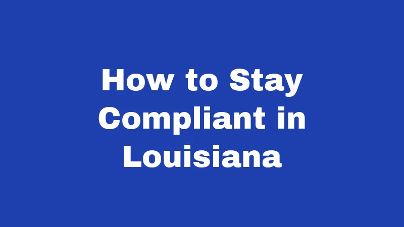 Motorcycle Laws in Louisiana (2026): Ride Legal or Pay the Price 5 How to Stay Compliant in Louisiana