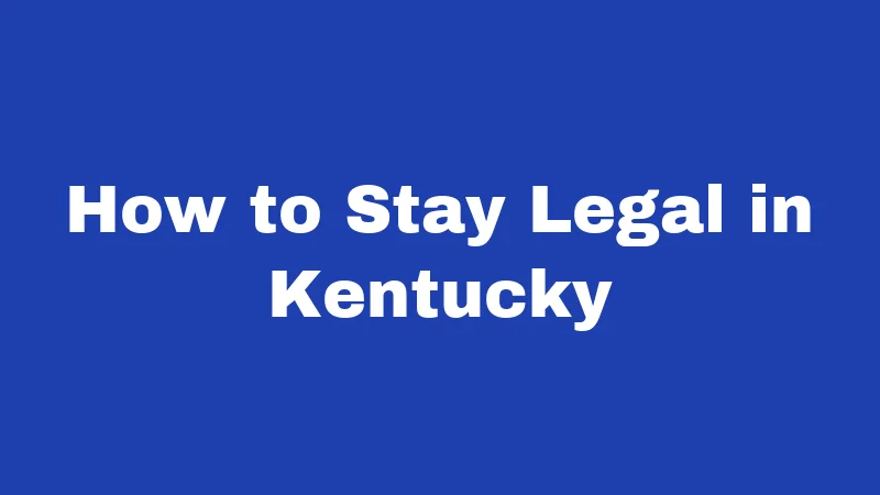 Window Tint Laws in Kentucky (2026): Rules Every Driver Must Know 7 How to Stay Legal in Kentucky