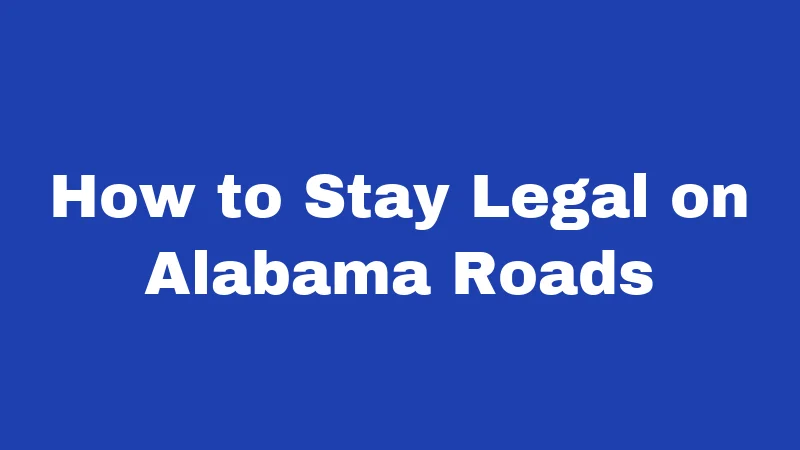 Motorcycle Laws in Alabama (2026): Rules Every Rider Must Know 4 How to Stay Legal on Alabama Roads