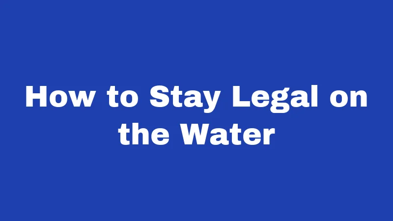 Jet Ski Laws in Nebraska (2026): The Rules Most Riders Skip Reading 3 How to Stay Legal on the Water