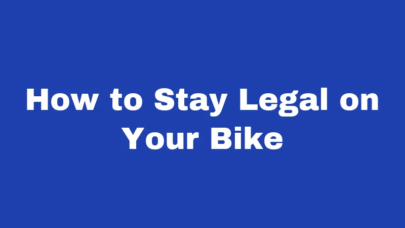 Bicycle Laws in Oregon (2026): Rules Every Rider Must Know 5 How to Stay Legal on Your Bike