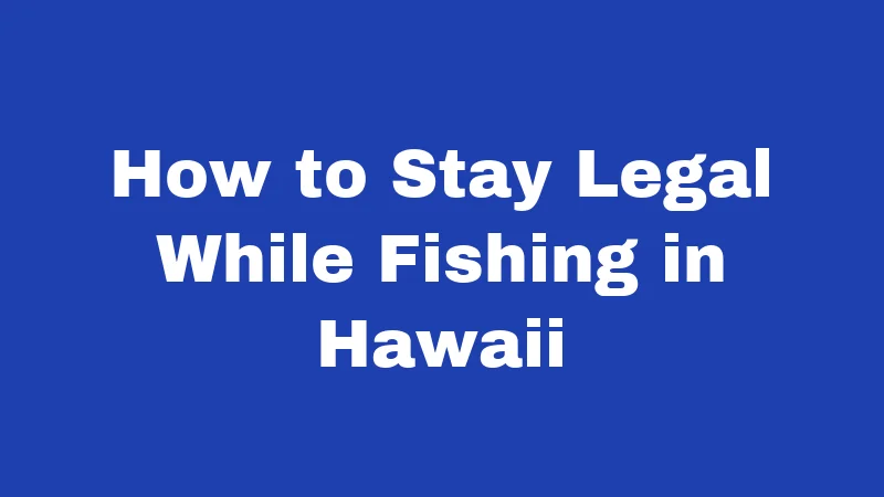 How to Stay Legal While Fishing in Hawaii
