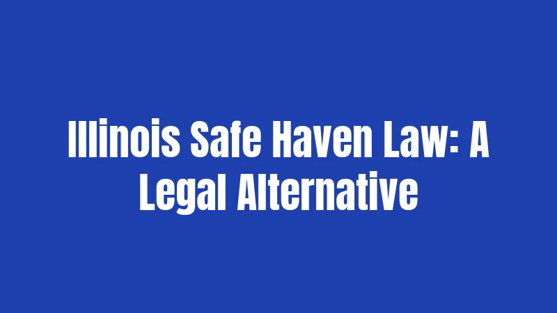 Abandonment Laws in Illinois (2026): Penalties, Safe Haven Rules, and Your Rights 2 Illinois Safe Haven Law: A Legal Alternative