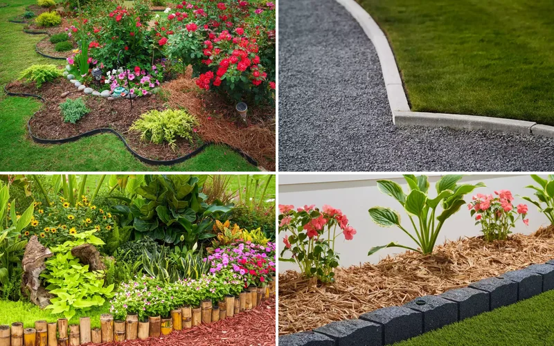 30 Affordable and Creative Ways to Define Your Garden Boundaries inexpensive garden edging ideas featured