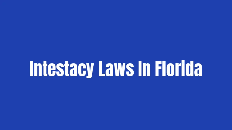 Intestacy Laws In Florida