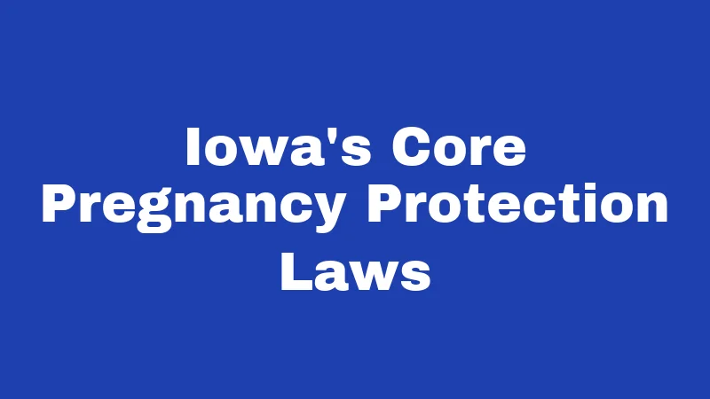Iowa's Core Pregnancy Protection Laws