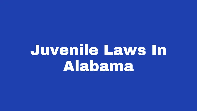 Juvenile Laws in Alabama (2026): Rules Every Family Should Know 386 Juvenile Laws In Alabama