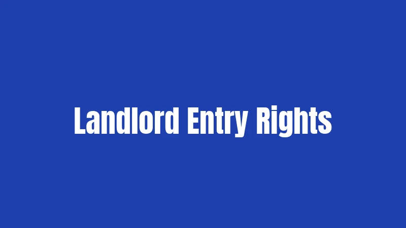 Landlord Entry Rights