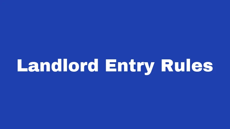 Month-to-Month Lease Laws in West Virginia (2026): The 30-Day Rule Explained 4 Landlord Entry Rules