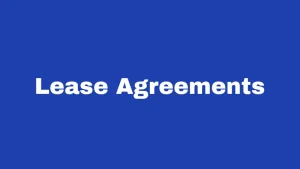 Lease Agreements