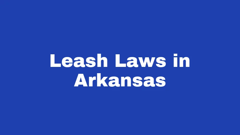 Dog Laws in Arkansas (2026): The Owner's Plain Guide 1 Leash Laws in Arkansas