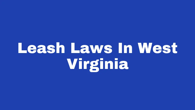 Leash Laws In West Virginia
