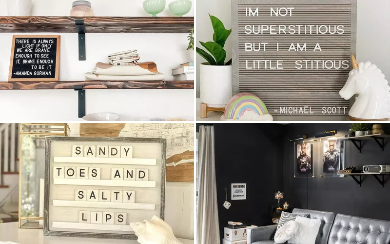 57 Inspiring Letter Board Ideas to Transform Every Room in Your Home