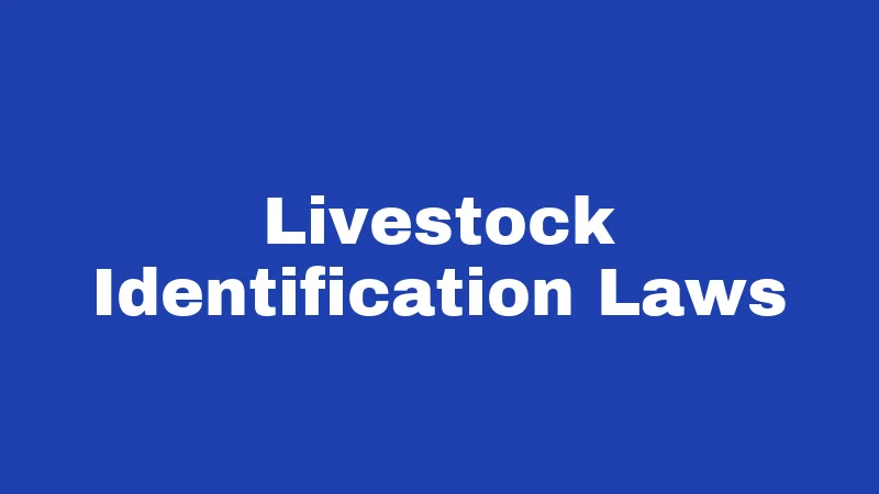Livestock Laws in Washington (2026): Rules Every Owner Must Know 1 Livestock Identification Laws
