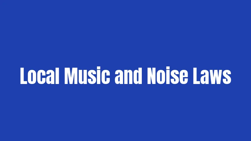 Local Music and Noise Laws