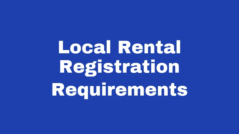 Local Rental Registration Requirements