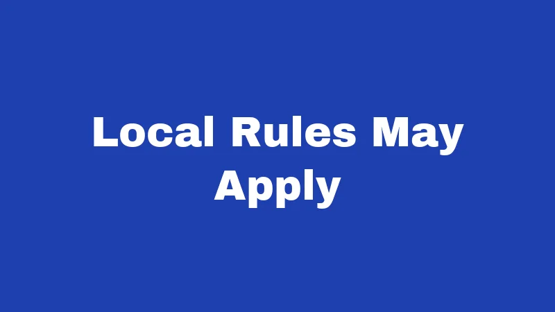 Local Rules May Apply