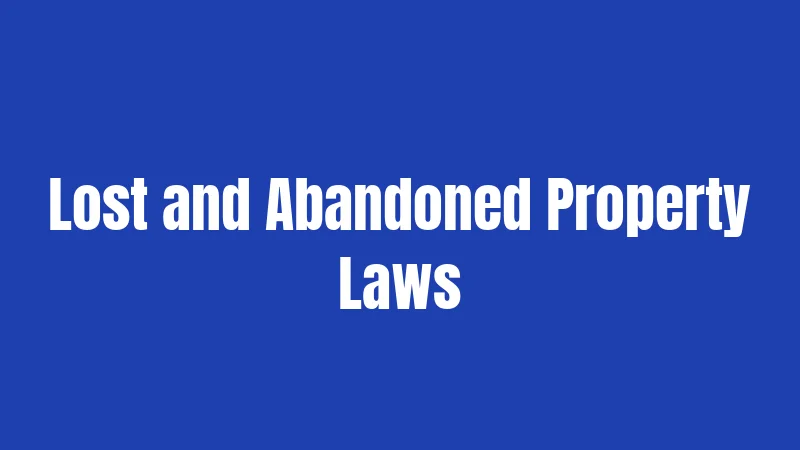 Abandonment Laws in Florida (2026): Breakdown for Every Situation 3 Lost and Abandoned Property Laws