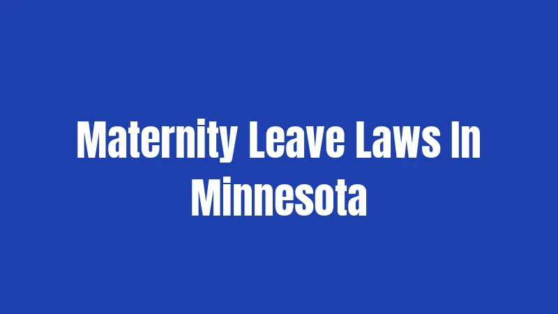 Maternity Leave Laws In Minnesota