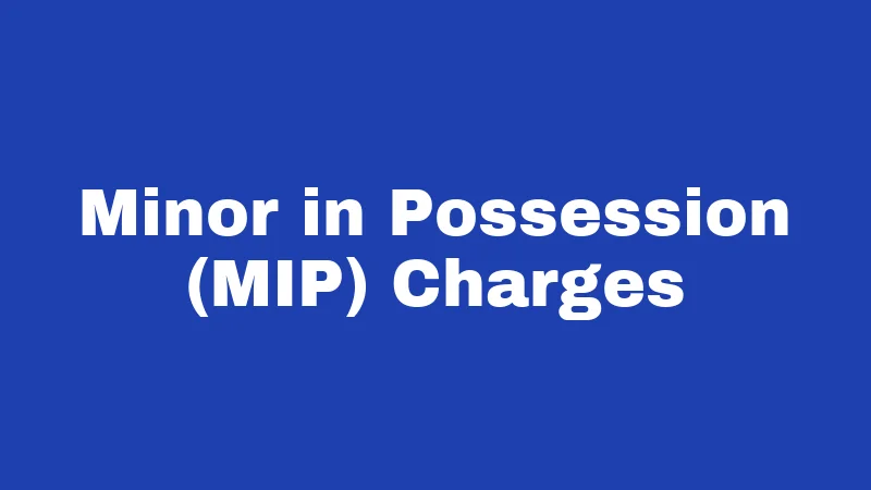 Minor Drinking Laws in Arkansas (2026): Rules Every Parent and Teen Should Know 2 Minor in Possession (MIP) Charges