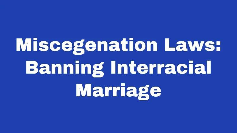 Jim Crow Laws in Oregon (2026): A History the State Tried to Forget 3 Miscegenation Laws: Banning Interracial Marriage