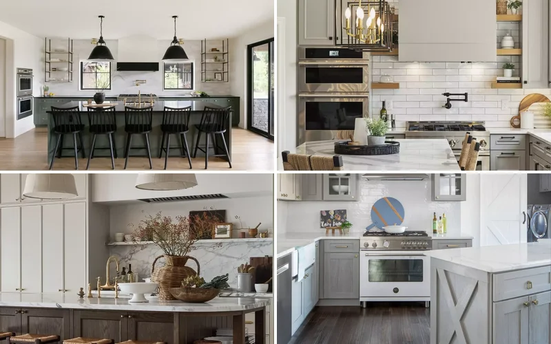 32 Modern Farmhouse Kitchen Ideas That'll Transform Your Cooking Space modern farmhouse kitchen ideas featured