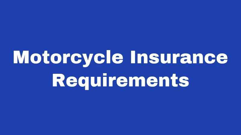 Motorcycle Laws in Kansas (2026): Rules Every Rider Must Know 4 Motorcycle Insurance Requirements