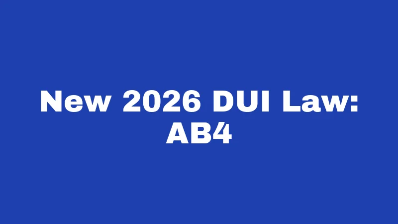 Alcohol Laws in Nevada (2026): Rules Every Visitor Must Know 7 New 2026 DUI Law: AB4