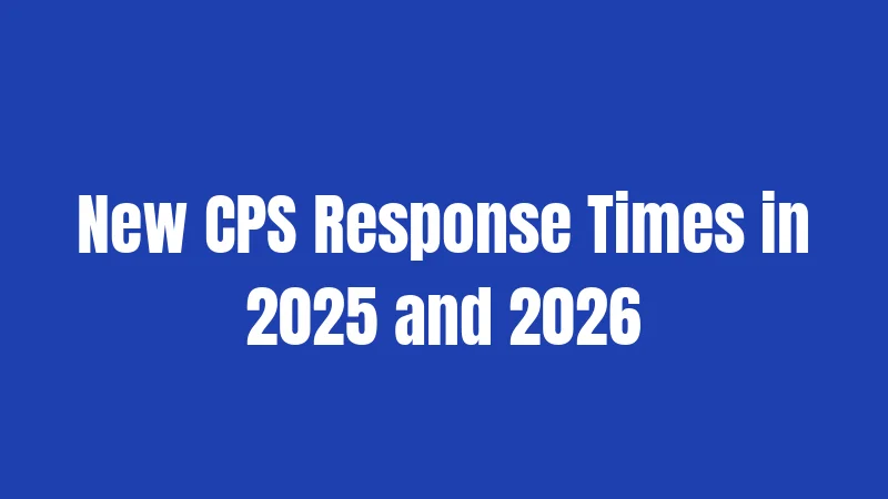 New CPS Response Times in 2025 and 2026