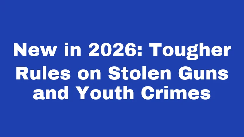 Gun Laws in Mississippi (2026): What Every Resident Must Know 4 New in 2026: Tougher Rules on Stolen Guns and Youth Crimes