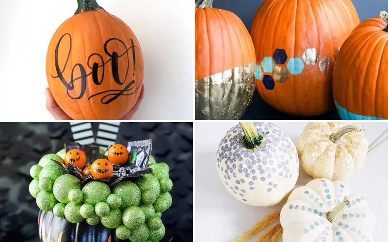 45 Creative No-Carve Pumpkin Decorating Ideas That Don’t Need a Single Cut