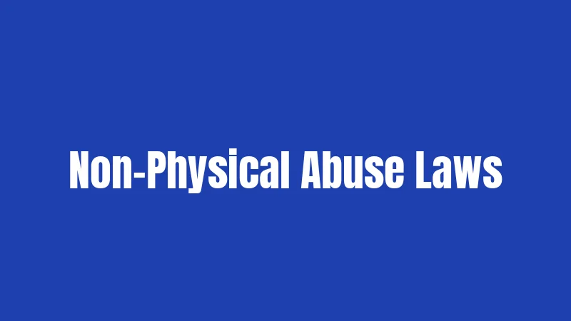 Spousal Abuse Laws in Texas (2026): What You Actually Need to Know 2 Non-Physical Abuse Laws