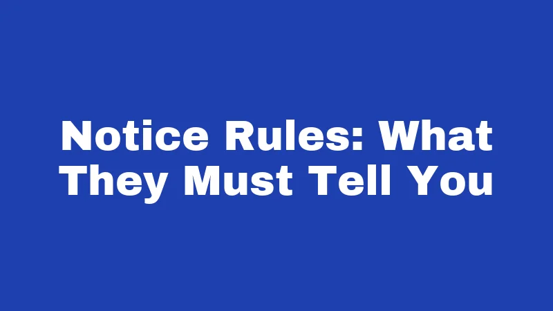 Towing Laws in Oklahoma (2026): Your Rights, Their Rules 2 Notice Rules: What They Must Tell You