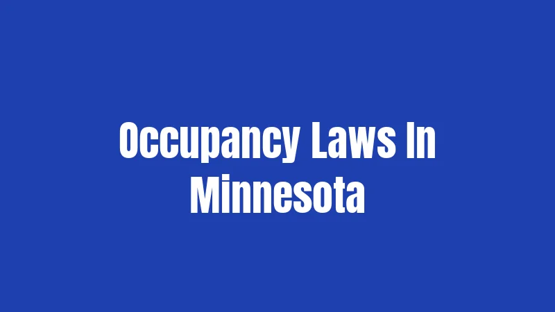 Occupancy Laws In Minnesota