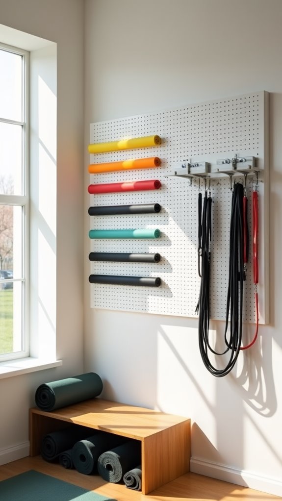 organized resistance band storage