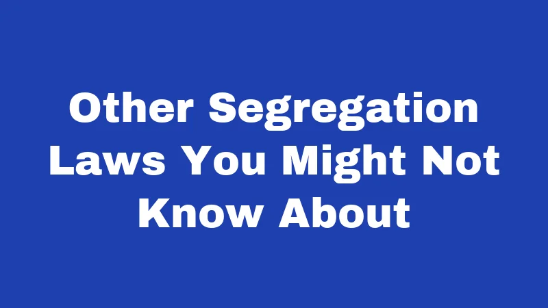 Jim Crow Laws in Kentucky (2026): A Dark History You Should Know 3 Other Segregation Laws You Might Not Know About