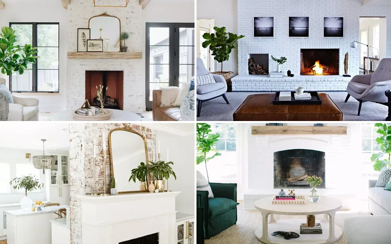 34 Stunning Painted Brick Fireplace Ideas to Transform Your Space 1 painted brick fireplace ideas featured
