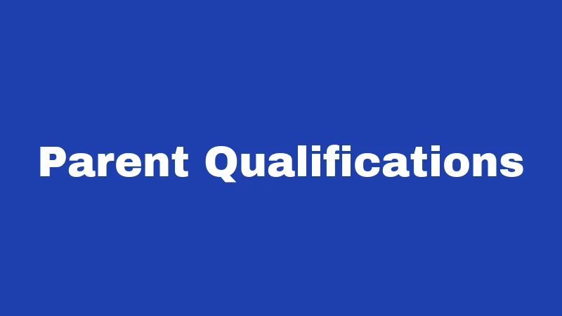 Parent Qualifications