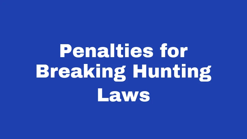 Hunting Laws in Oregon (2026): Rules Every Hunter Must Know 4 Penalties for Breaking Hunting Laws