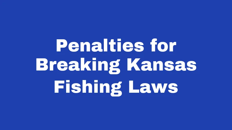 Fishing Laws in Kansas (2026): Rules Every Angler Must Know 6 Penalties for Breaking Kansas Fishing Laws
