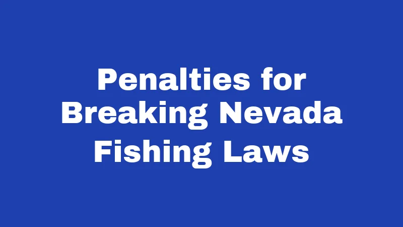 Fishing Laws in Nevada (2026): Rules Every Angler Must Know 4 Penalties for Breaking Nevada Fishing Laws