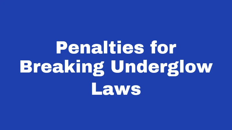 Underglow Laws in Nebraska (2026): The Glow-Up Guide for Drivers 2 Penalties for Breaking Underglow Laws