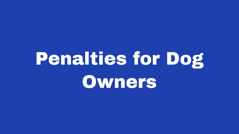 Penalties for Dog Owners