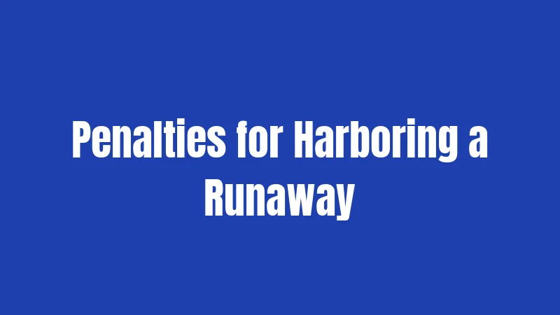 Runaway Laws in Tennessee (2026): Parents, Teens, and the Rules That Bind 3 Penalties for Harboring a Runaway