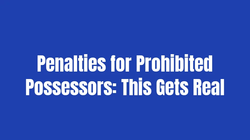 Arizona Gun Laws in 2026: What You Actually Need to Know Right Now 2 Penalties for Prohibited Possessors: This Gets Real