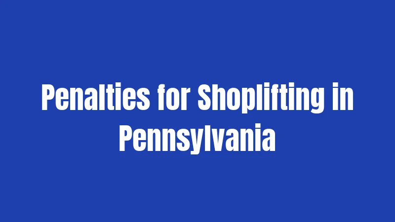 Pennsylvania Shoplifting Laws in 2026: What Carries Real Consequences 2 Penalties for Shoplifting in Pennsylvania