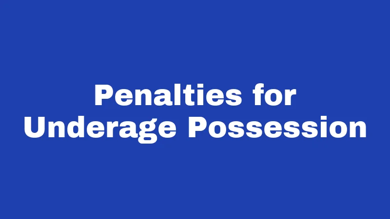 Tobacco Laws in Oklahoma (2026): Rules Every Resident Should Know 5 Penalties for Underage Possession