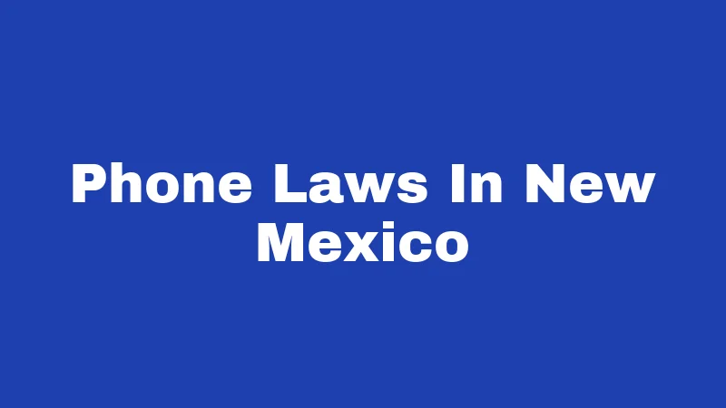 Cell Phone Laws in New Mexico (2026): The Texting Ticket Nobody Expects 66 Phone Laws In New Mexico